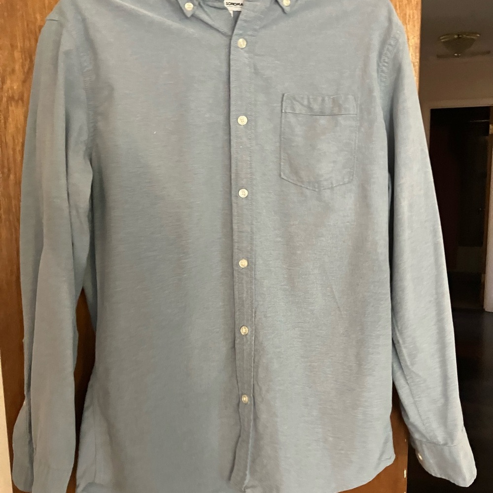 Sonoma Casual Light Blue Button-Down Shirt